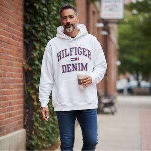 Tommy Hilfiger 🇺🇸 Denim Gender Neutral Oversized Hoodie